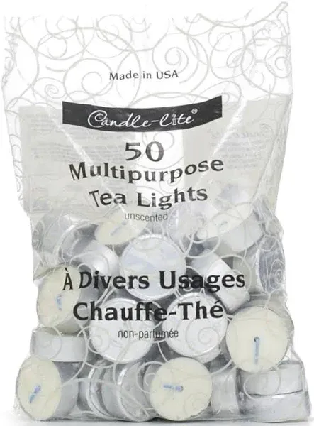 Candle-Lite Unscented Tea Light Candle