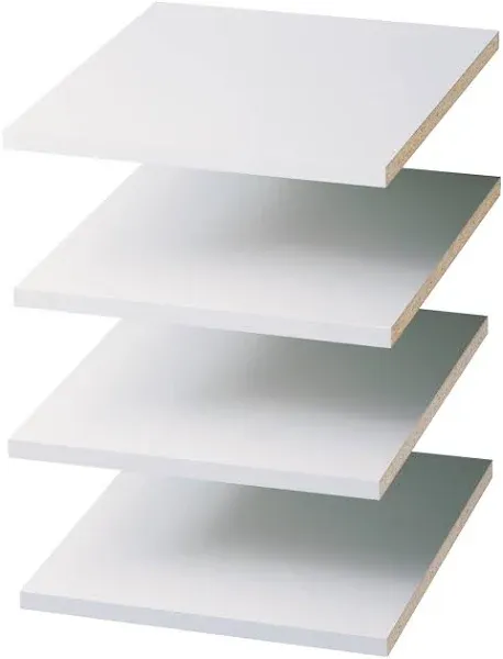 Easy-track 12&#034; Shelves (4 pack) RS1412 12&#034; White Closet System Martha Stewart