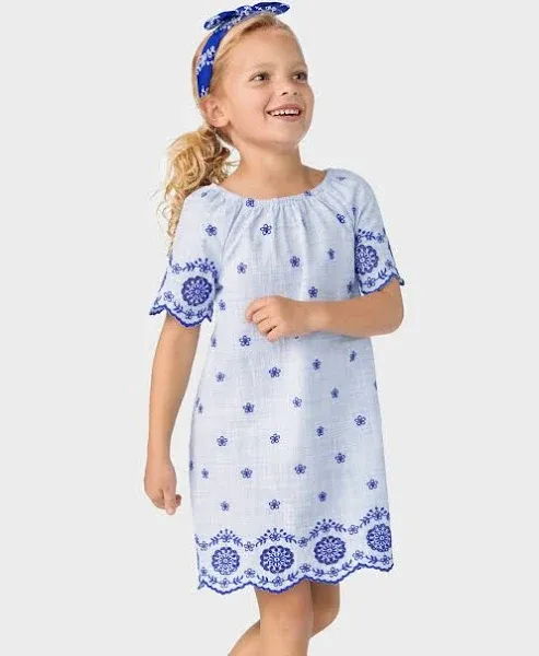 Gymboree Girls' Mommy and Me Eyelet Shift Dress