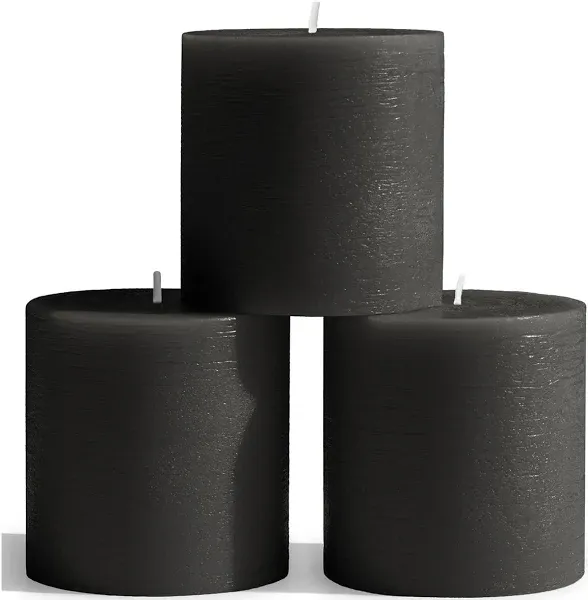 CANDWAX Pillar Candles Set of 3