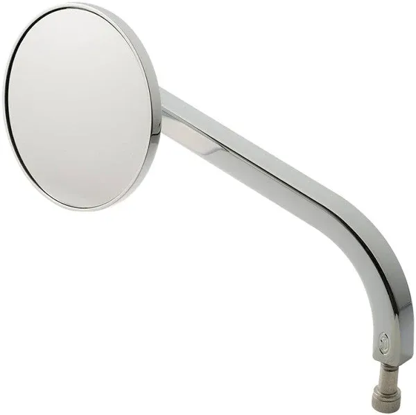 Joker Machine No. 7 Standard Round Mirror 3 1/4&#034; Chrome Left 03-050-3L Side View