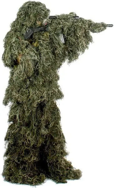 Ghillie Suit for Men Gilly Suit For Hunting Halloween Costume Airsoft Paintba...