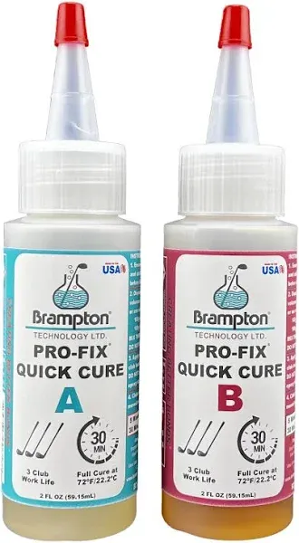 Brampton PRO-FIX Quick Cure Golf Epoxy - 30 Minute Golf Club Repair - Golf Epoxy