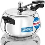 Hawkins Stainless Steel Contura Induction Compatible Pressure Cooker, 5 Liter