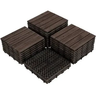 Yaheetech 27pcs Wood Flooring Tiles for Patio