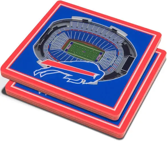 YouTheFan 3D StadiumViews Coaster Set