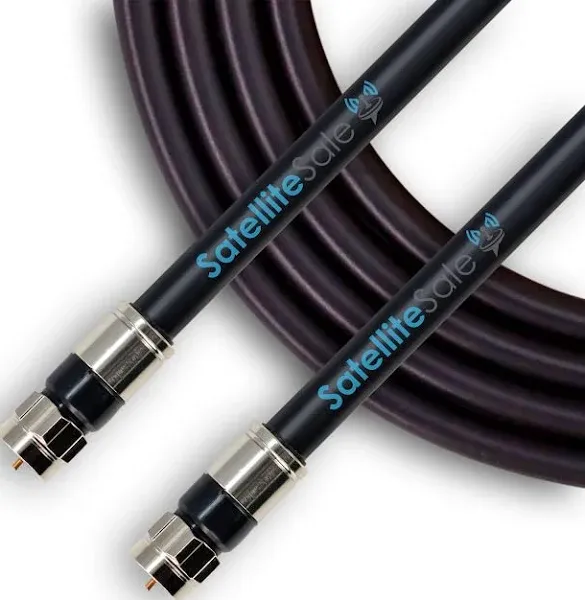 SatelliteSale Digital RG-6/U Coaxial Cable with F-Type Indoor/Outdoor Universal Wire Cord