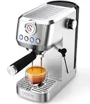 Mattinata Espresso Machine 20 Bar, Espresso Maker with Milk Frother for Cappuccino, Latte, Stainless Steel-i'alba