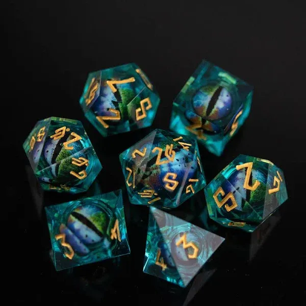 Sharp Edge Dragon Eye DND Dice Set