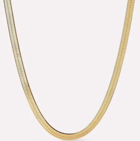 Ana Luisa Herringbone Chain Necklace