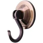 4-Pack Power Lock Suction Cup Hooks, Antique Gold, by NL Home