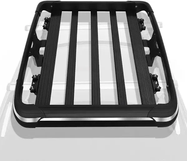 63&#034;x43&#034; Rooftop Storage Rack Anti-Rust Cargo Basket Extend Carrier 220 LBS Load