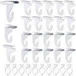 OALEN 20 Drop Ceiling Hooks for Classrooms &amp; Offices, White  Assorted Colors 