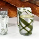 Frasier Fir - Votive Candle - Frosted Plaid