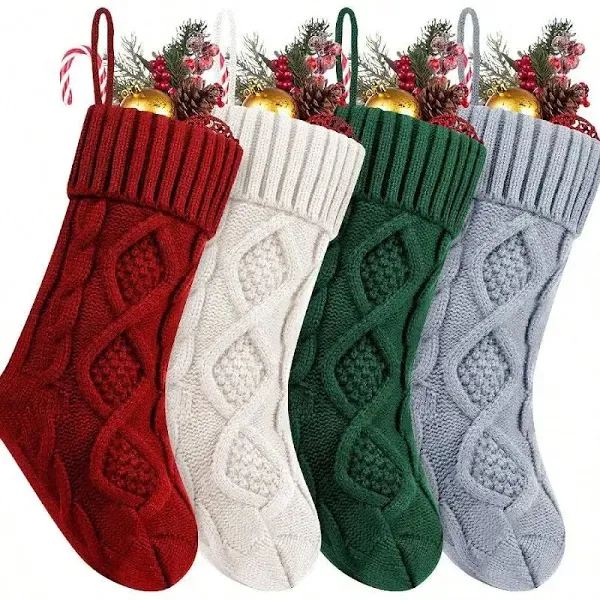 Fesciory 4 Pack Christmas Stockings