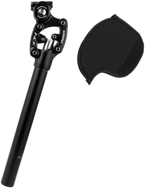 SR Suntour SP12 NCX Suspension Seat Post with Protective Cover 31.6X400mm,Black, VK2353