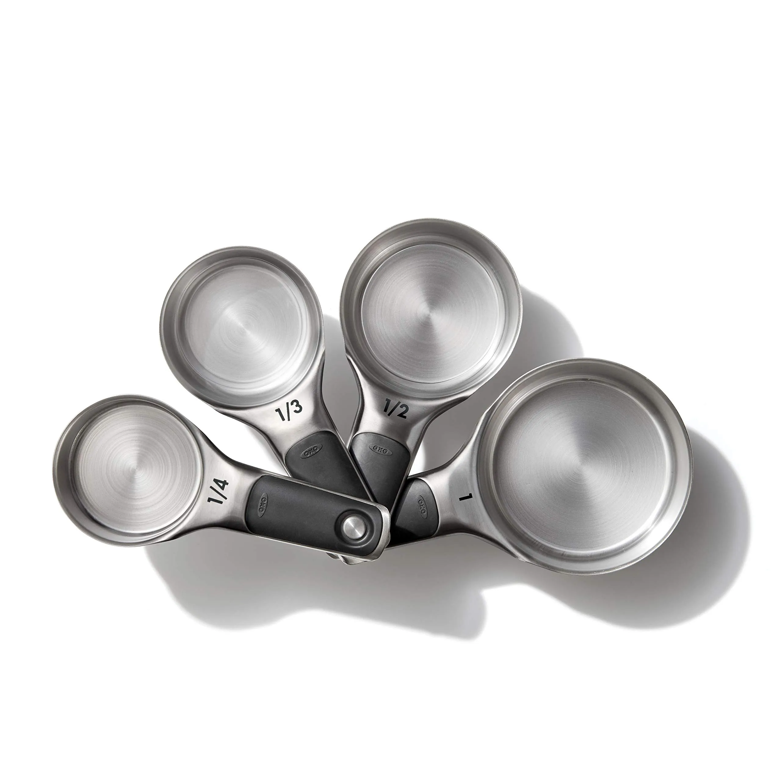 Good Grips 4 Piece Stainless Steel Measuring Cups with Magnetic Snaps