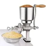 Hand Crank Grain Mill, Table Clamp Manual Corn Grain Grinder Cast Iron Mill Grin