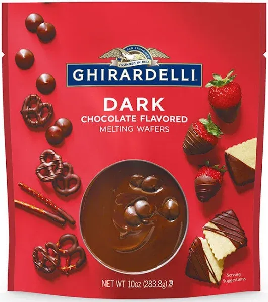 Ghirardelli Dark Chocolate Flavored Melting Wafers (10 oz)