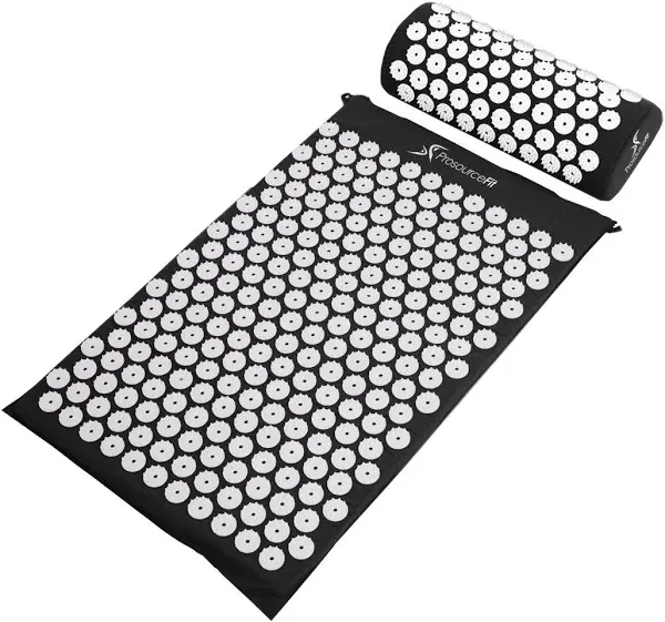 Acupressure Mat and Pillow Set for Back/Neck Pain and Muscle Relaxation, Larg...