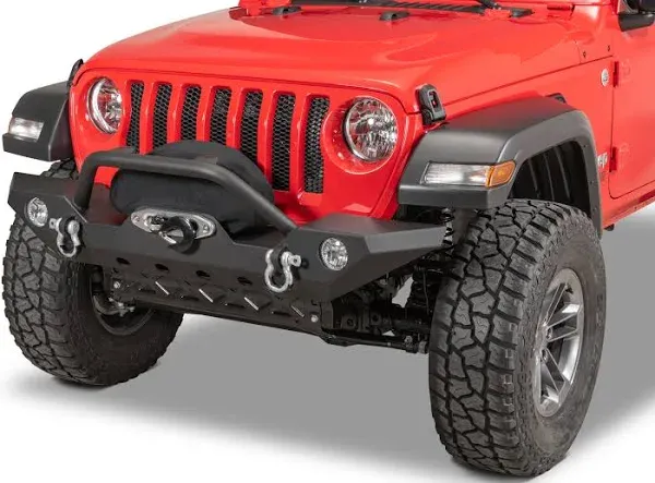 TACTIK  HD Front Bumper w/ Hoop for 18-23 Jeep Wrangler JL &amp; Gladiator JT