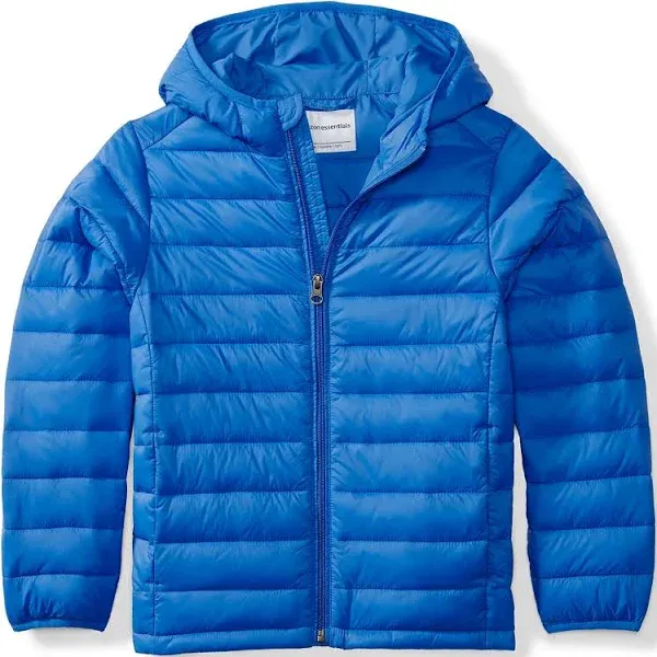 Amazon Essentials Boys and Toddlers' Lightweight Water-Resistant Packable Hooded Puffer Jacket