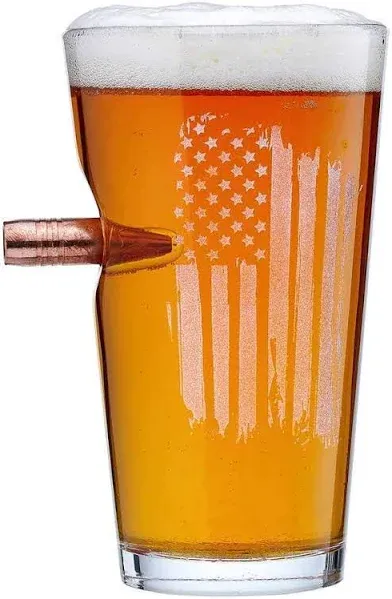 BenShot Patriotic Pint Glass