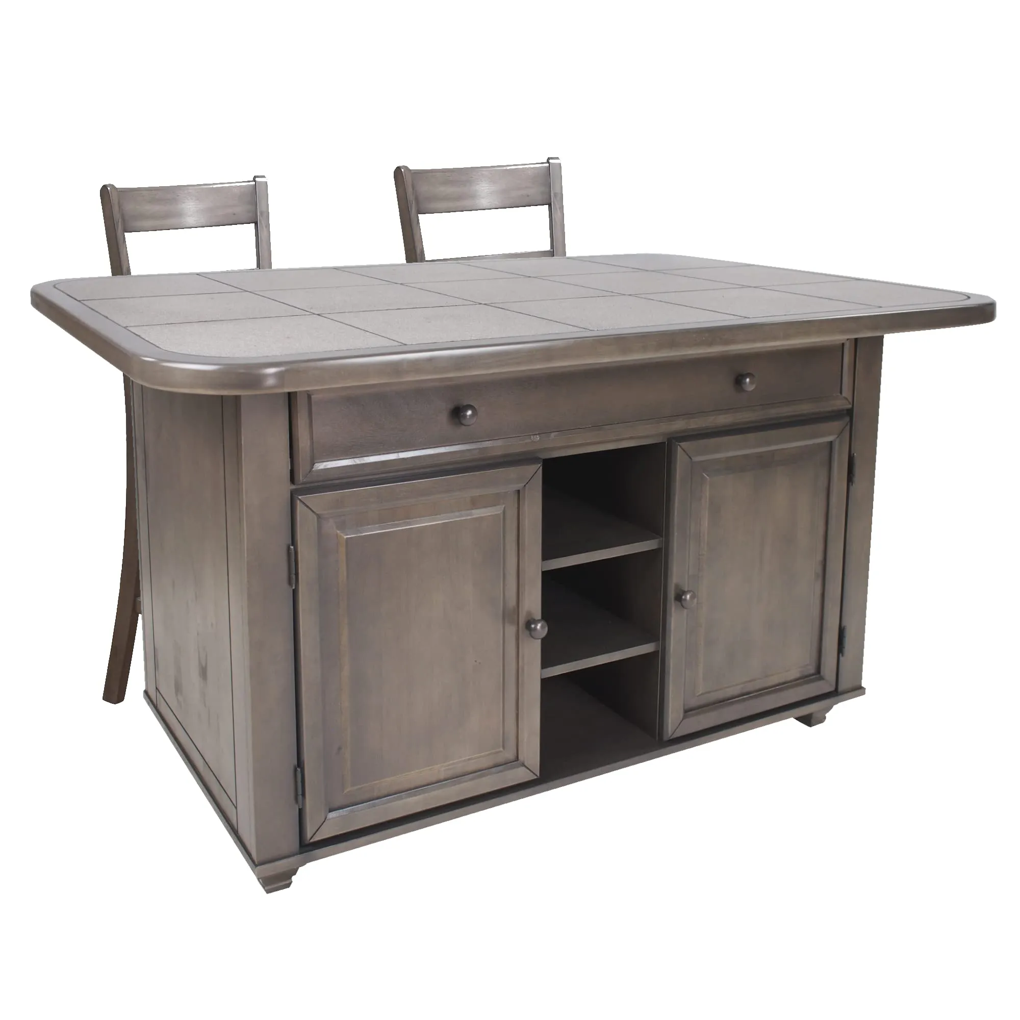 Shades of Gray Kitchen Island Sunset Trading