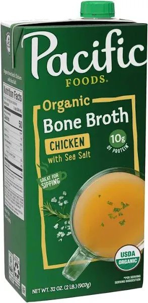 Pacific Foods Organic Bone Broth Chicken With Sea Salt (2 lbs)