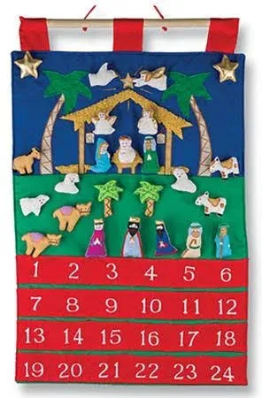 Vermont Christmas Company Nativity Fabric Advent Calendar