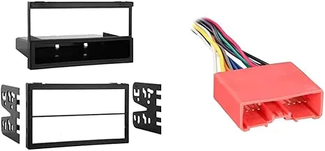 Metra 99-7505 Single or Double DIN Installation Multi-Kit for Select 1994-2006 Mazda Vehicles -Black & 70-7903 Wiring Harness for 2001-Up Mazda Vehicles