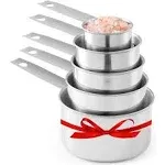 Stainless Steel Measuring Cups, Laxinis World 5 Piece Stackable Measuring Set (1)