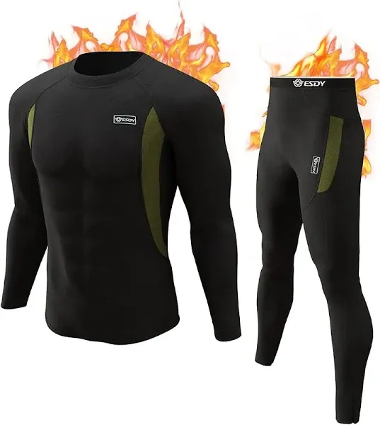 Thermal Underwear Set Winter Hunting Gear Sport Long Johns Base Layer 