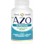 Azo D-Mannose Urinary Tract Health Dietary Supplement, 120 Capsules, Size: 4.70