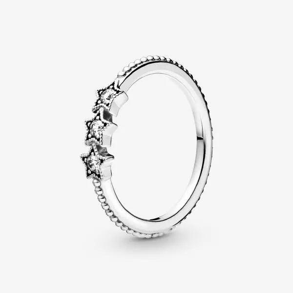 New Authentic Pandora Ring Celestial Stars Multiple Size 198492CZ W Suede Pouch