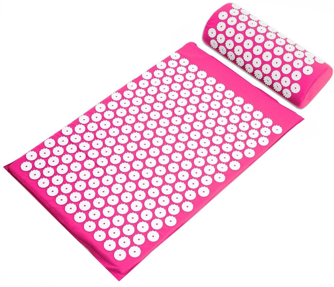 Balancefrom Acupressure Yoga Mat and Pillow Set for Back and Neck Pain Relief and Muscle Relaxation Massage