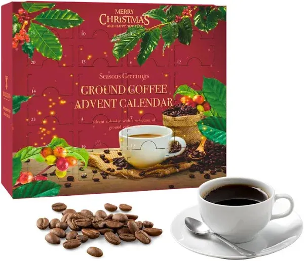 Tilz 24 Days Advent Calendar with Flavoured Ground Coffee