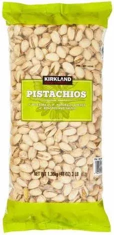 Kirkland Signature California In-Shell Pistachios, Roasted & Salted, 3 lbs