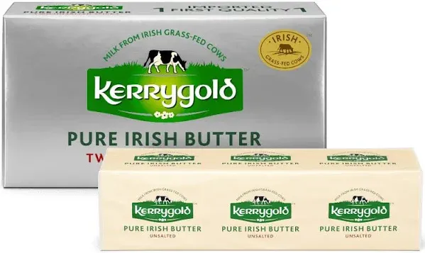 Kerrygold Butter Sticks, Unsalted, 8 oz