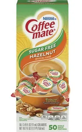 Coffee-Mate Sugar Free Hazelnut Powder Creamer