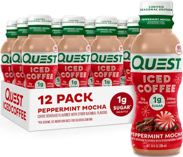 Quest Nutrition Iced Coffee Peppermint Mocha 12 Count