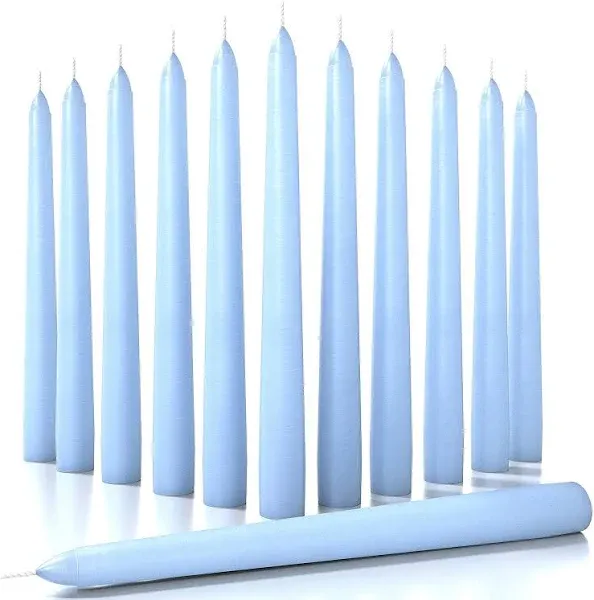 CANDWAX Taper Candles Set of 12 Candles Dripless and Unscented