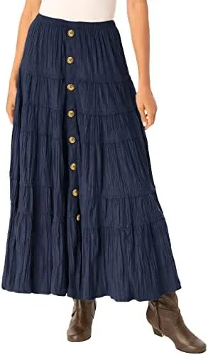 Woman Within Plus Size Moleskin Skirt