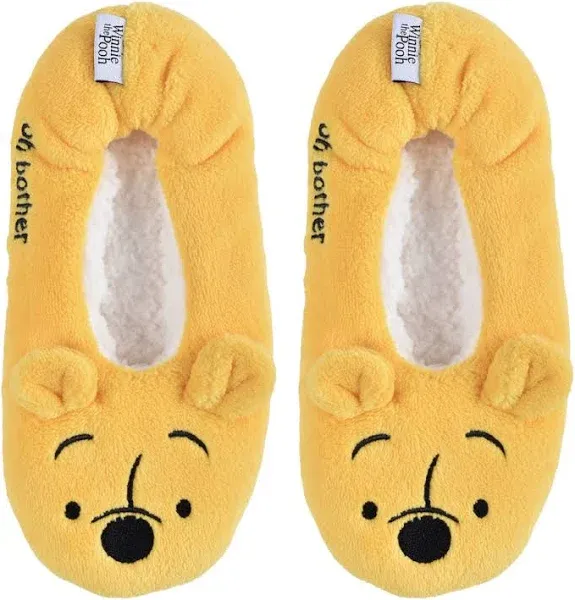 Winnie the Pooh Women&#039;s 1-Pack Plush Footlet Yellow 9/11