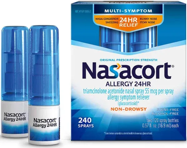 Nasacort 24HR Allergy Nasal Spray Non-drowsy