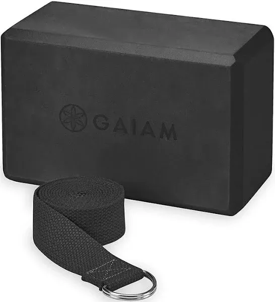 Gaiam Yoga Block and Strap Combo