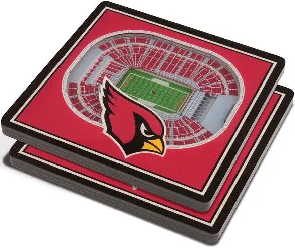 Youthefan Arizona Cardinals 3D StadiumViews Coasters