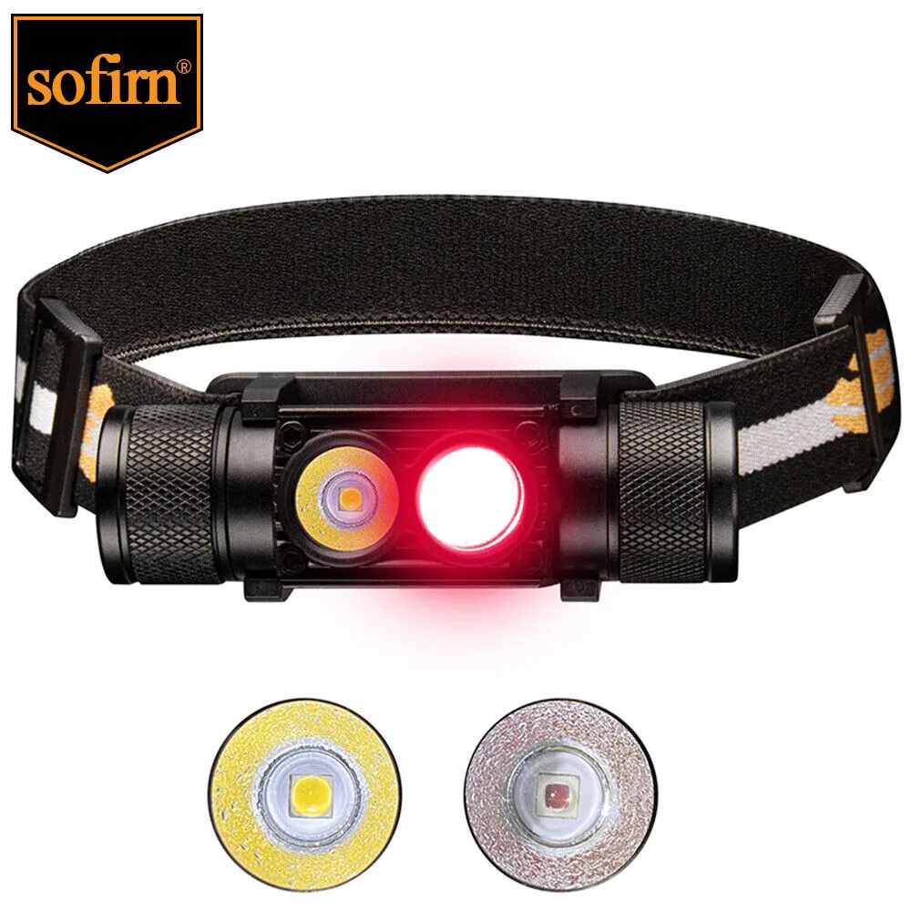 D25LR(H25LR) Rechargeable Headlamp, with LH351D 5000K White LED And SST20 Dr 660 ...