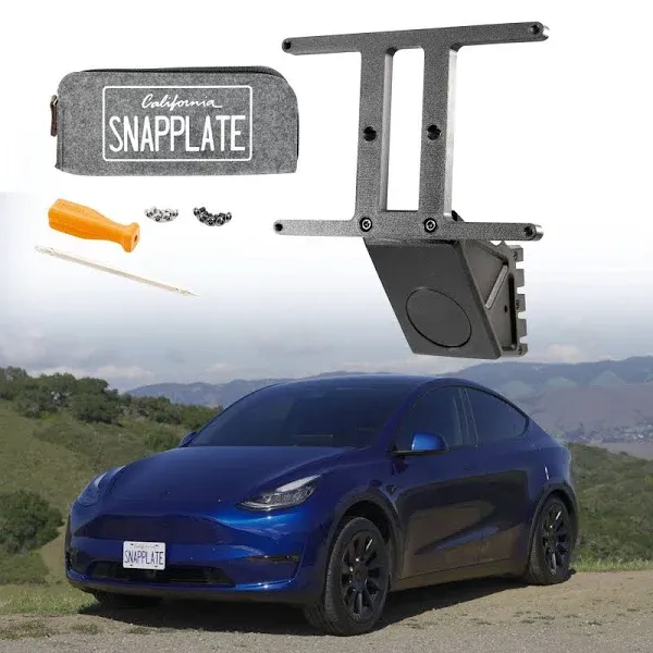 SnapPlate Front License Plate Holder for Tesla Model Y