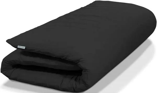 Native Nest Medium Firm Mattress Pad Twin Sized Floor Bed, Black (Open Box)